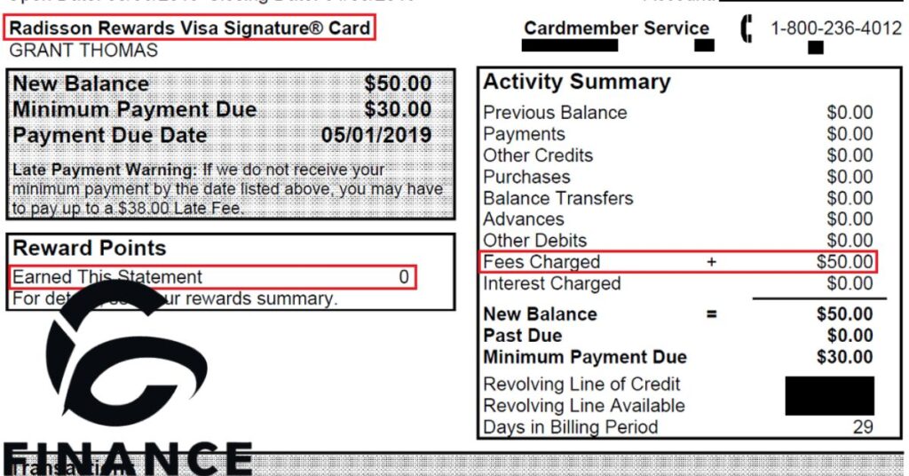 what are the vioc charges on your credit card statement or bank statement (1)