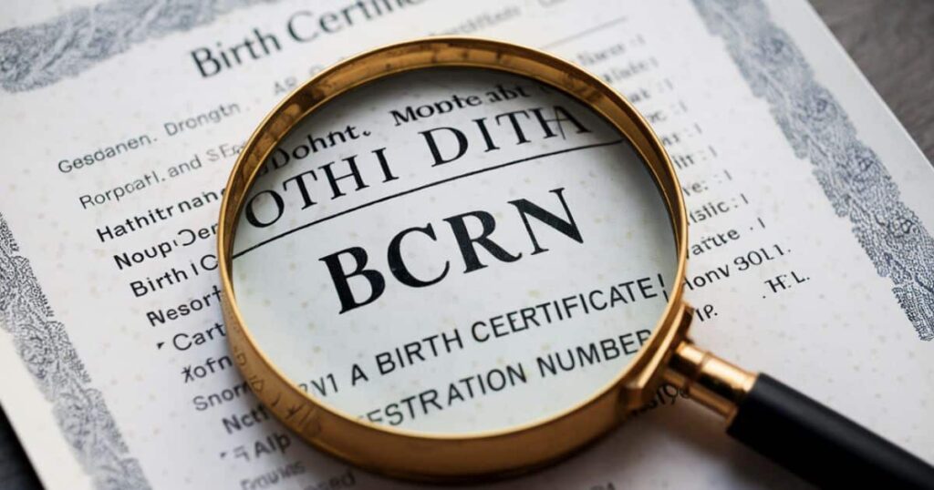 Where to Find Your BCRN on an Existing Birth Certificate?