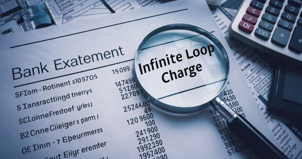 What Is the Infinite Loop Charge on the Bank Statement?